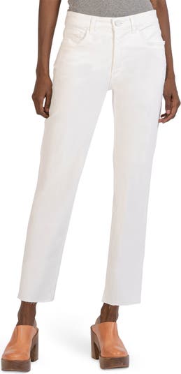 The Kript high waisted jeans with deconstructed waist detail