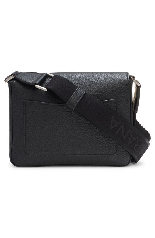 Shop Dolce & Gabbana Dg Logo Flap Leather Crossbody Bag In Nero