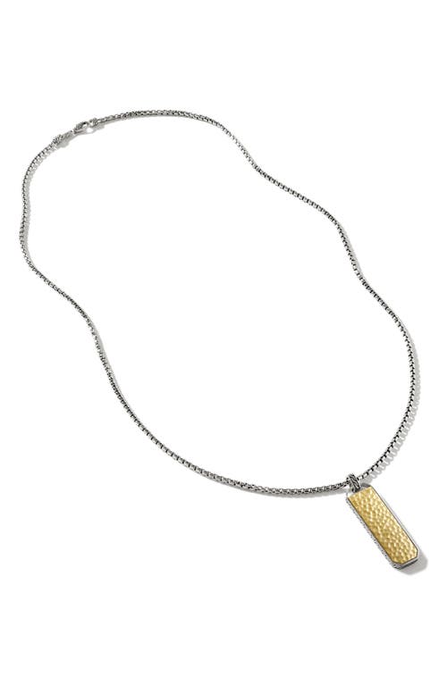 John Hardy Palu ID Pendant Necklace in Silver at Nordstrom, Size 24