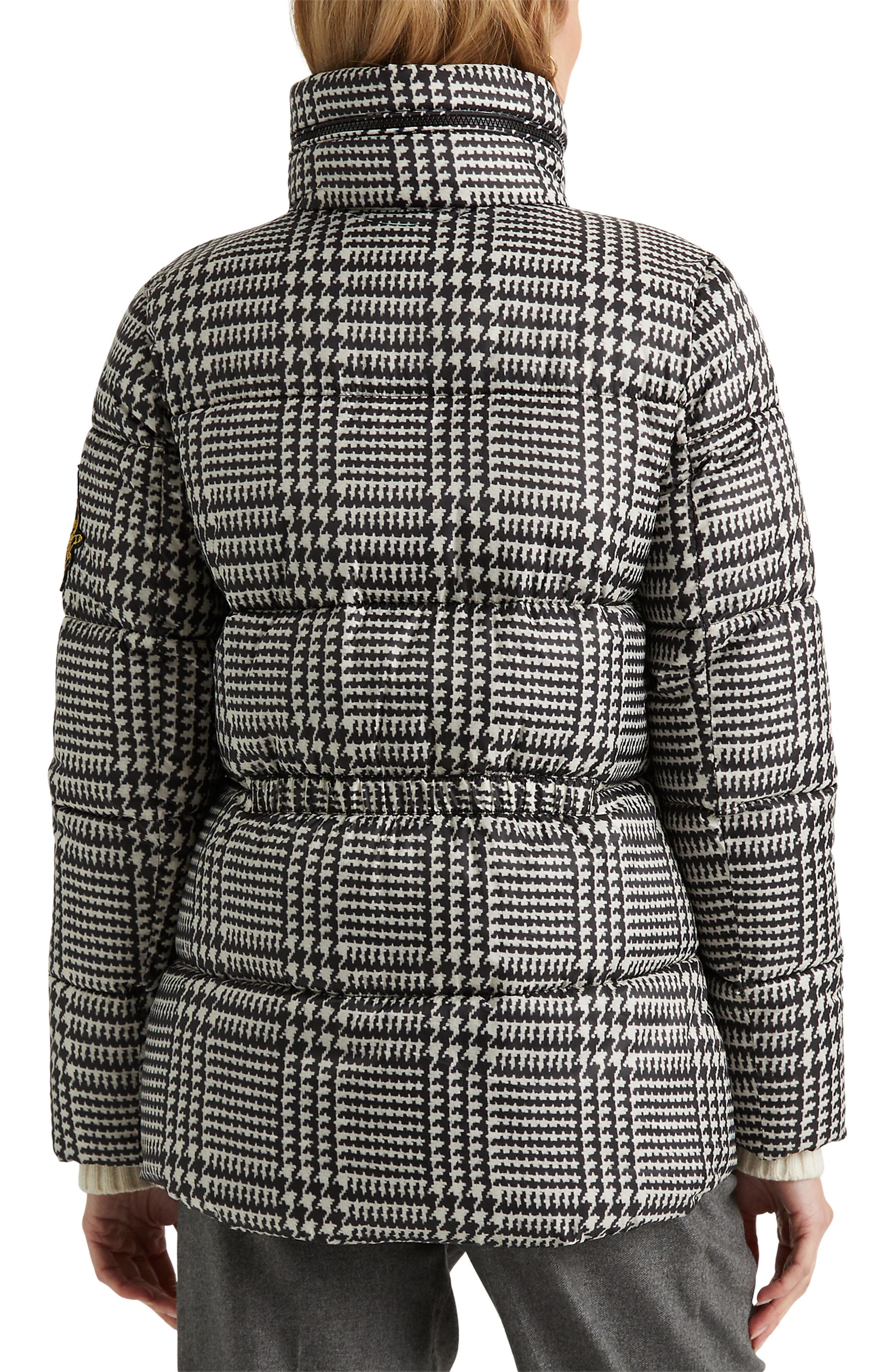 houndstooth quilted jacket