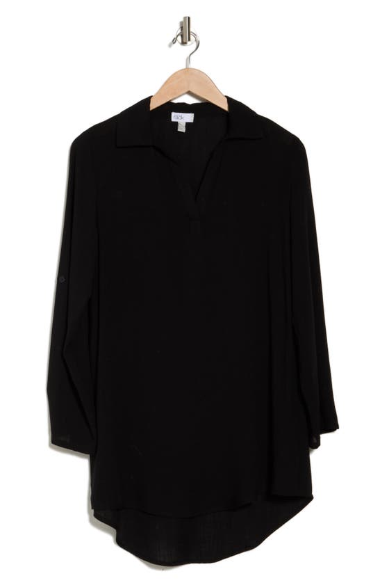 Shop Nordstrom Rack Everyday Flowy Cover-up Tunic In Black