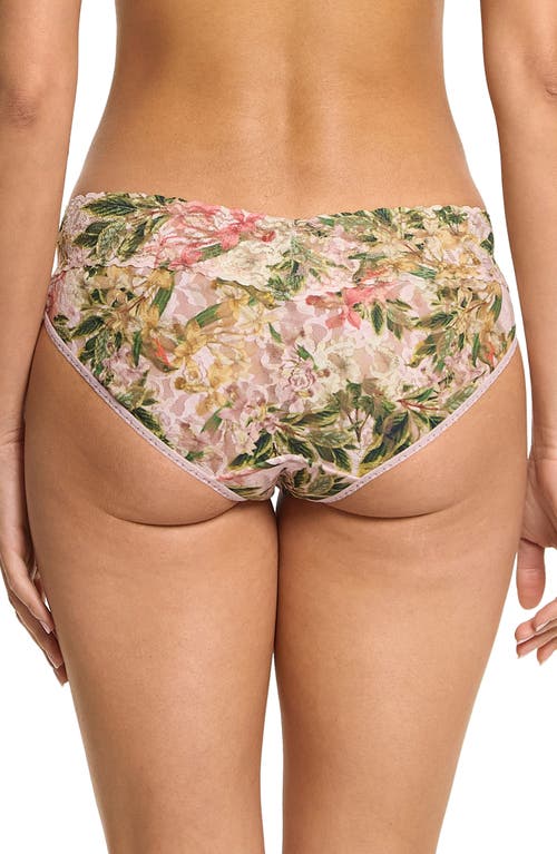 Hanky Panky Printed Signature Lace V-kini Underwear In French Garden