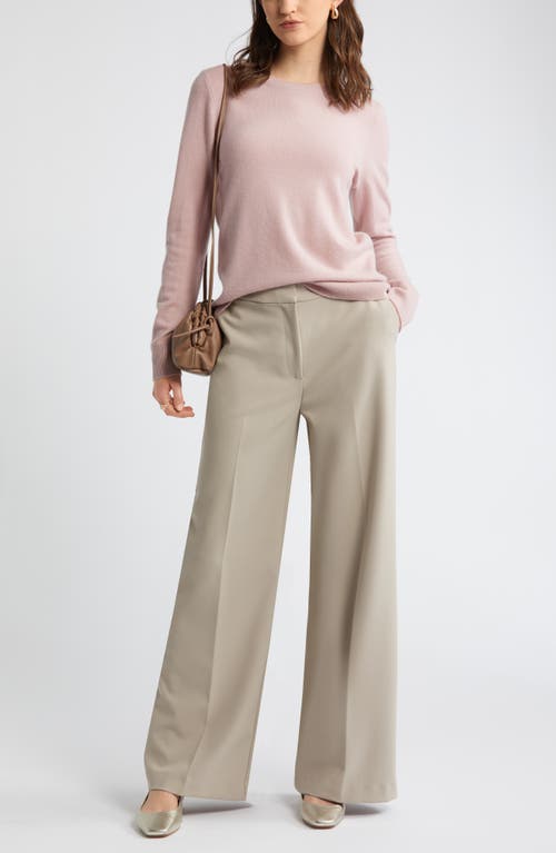 Shop Nordstrom Crewneck Cashmere Sweater In Pink Puff