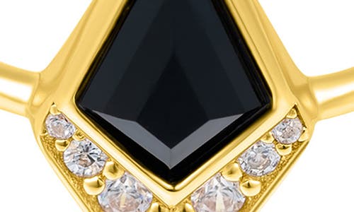 Adornia Fine Black Onyx & Diamond Ring In Black