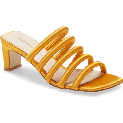 Intentionally Blank Willow Slide Sandal, Yellow