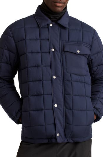 Boden Women’s Navy Quilted Jersey Shacket Jacket US Size 12 READ