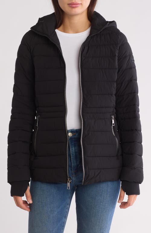 Shop Nautica Water Resistant Quilted Jacket In Black