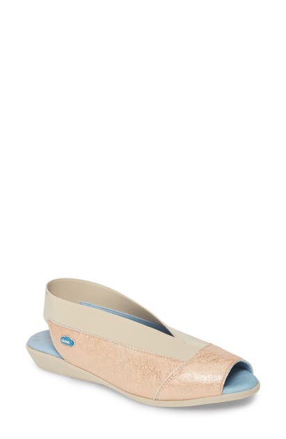 Cloud Caliber Slingback Sandal In Rhino Leather