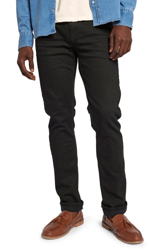 Shop Current Elliott Current/elliott The Waylon Slim Fit Jeans In Raw Resin Black