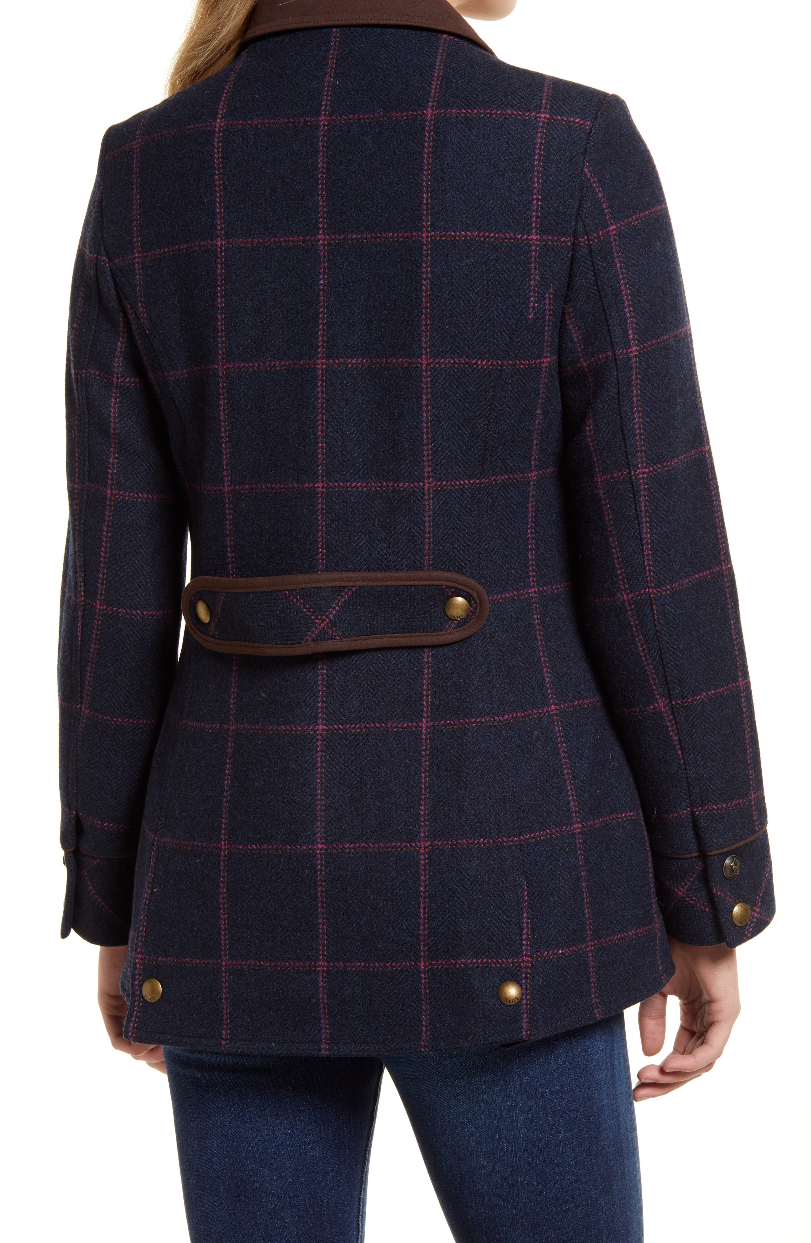 joules fieldcoat tweed coat