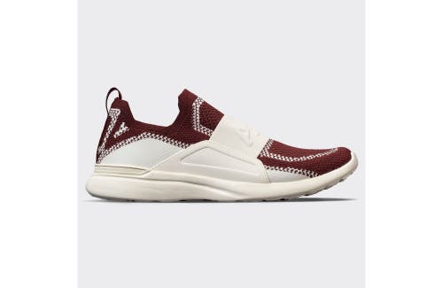 Shop Apl Athletic Propulsion Labs Techloom Bliss Slip-ons In Ivory/burgundy