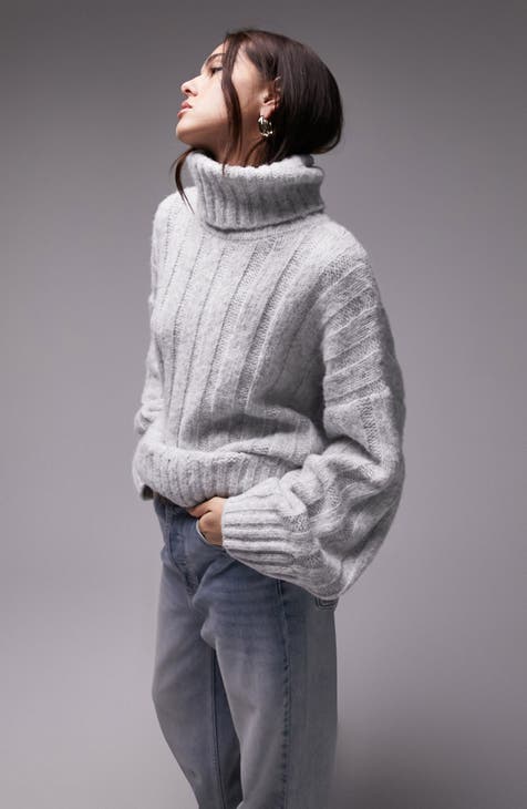Mixed Knit Oversized Pullover - Ready to Wear