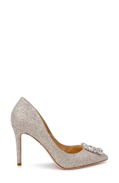 BADGLEY MISCHKA BADGLEY MISCHKA BRIDAL BADGLEY MISCHKA COLLECTION CHER CRYSTAL EMBELLISHED PUMP 