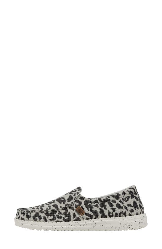 Hey Dude Misty Slip-on Sneaker In Cheetah Grey
