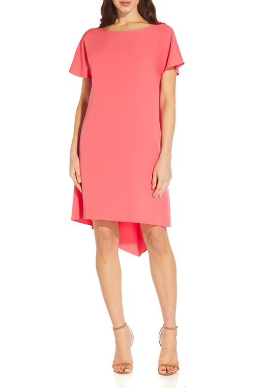 Adrianna Papell Women's High/Low Shift Dress in Sweet Guava