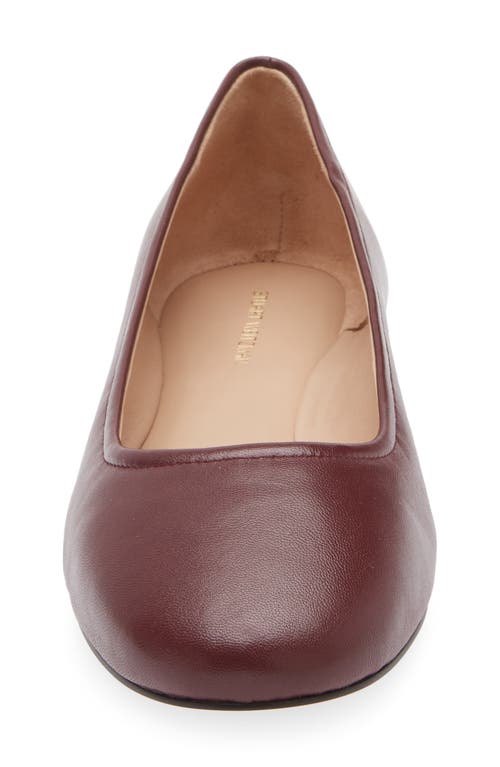 Stuart Weitzman Nadine Ballet Flat In Cabernet