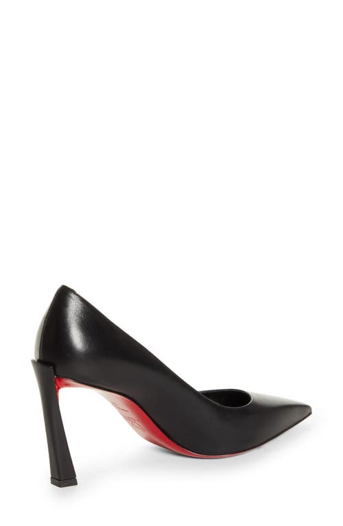 Shop Christian Louboutin Condora Pointed Toe Pump In Black/lin Black