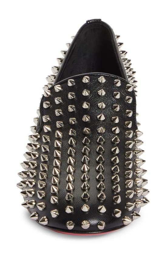 Shop Christian Louboutin Spikeasy Studded Loafer In Black
