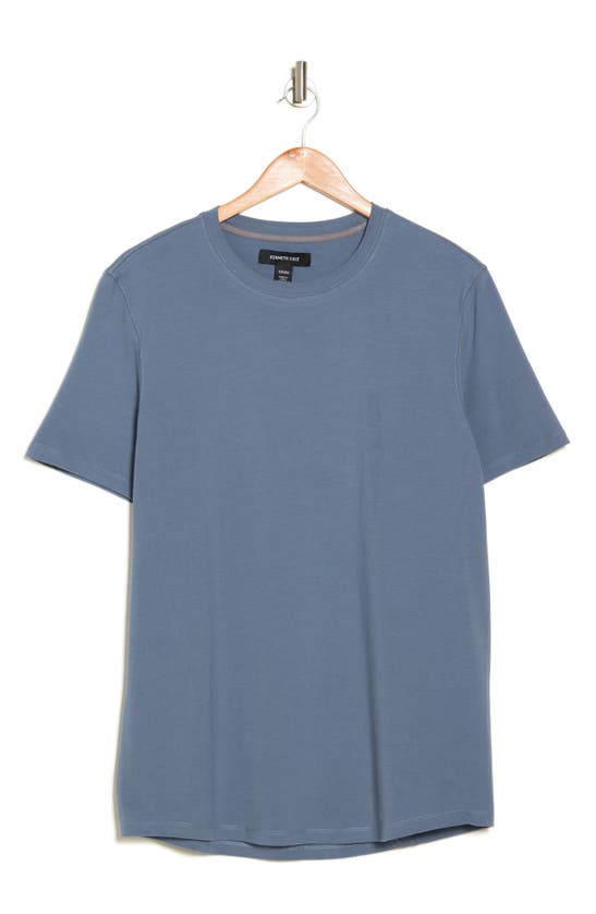 Shop Kenneth Cole Cotton Blend T-shirt In Blue