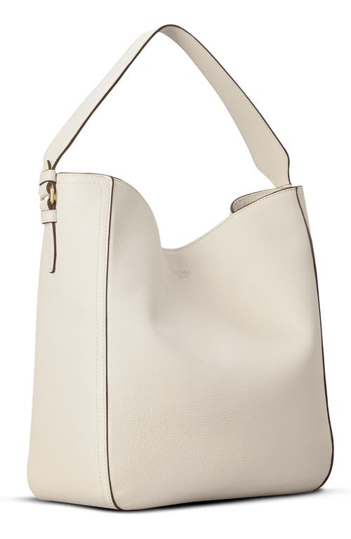 Shop Shinola Gibson Hobo Pebble Grain Leather Bag In Oat