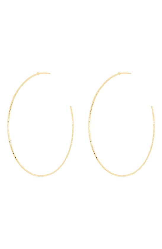 ARGENTO VIVO DIAMOND-CUT HOOP EARRINGS