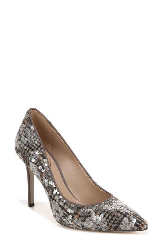 Shop Sam Edelman Hazel Pointed Toe Pump In Grey Multi