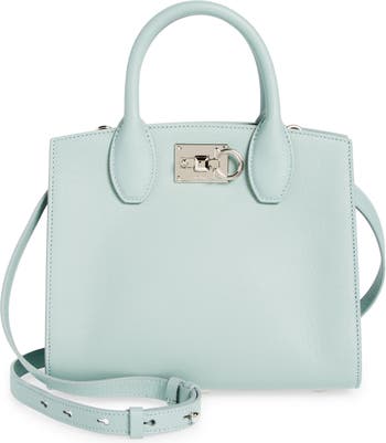 Ferragamo Mini The Studio Box Leather Top Handle Bag in Lucky Charm at Nordstrom