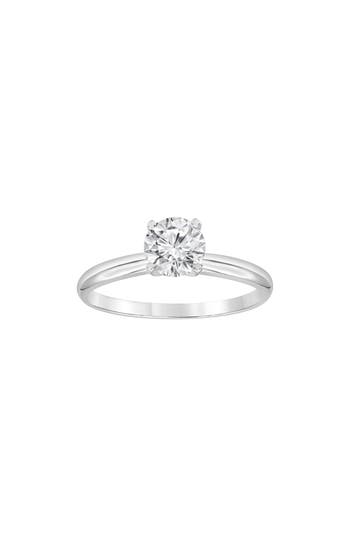 Shop Badgley Mischka Collection Round Cut Lab Created Diamond Engagement Ring In Platinum