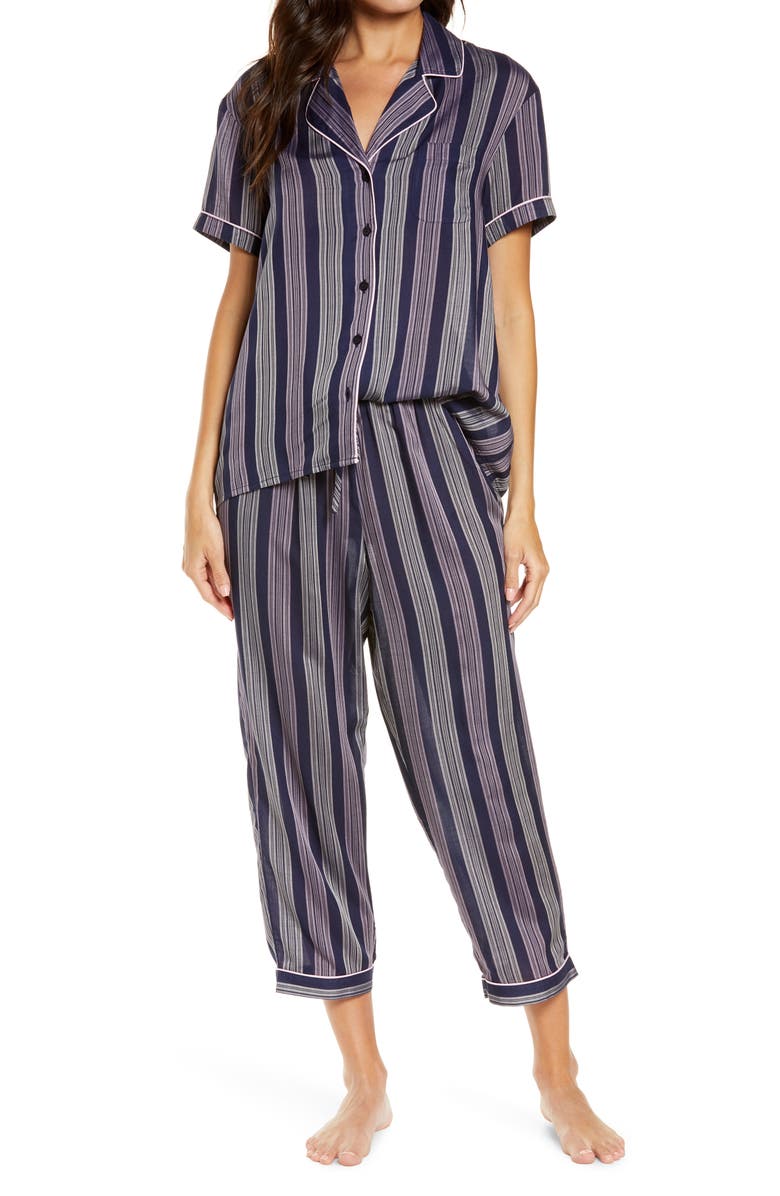 NORDSTROM Lingerie 'Sweet Dreams' Print Pajamas, Main, color, NAVY PEACOAT FRANKIE STRIPE