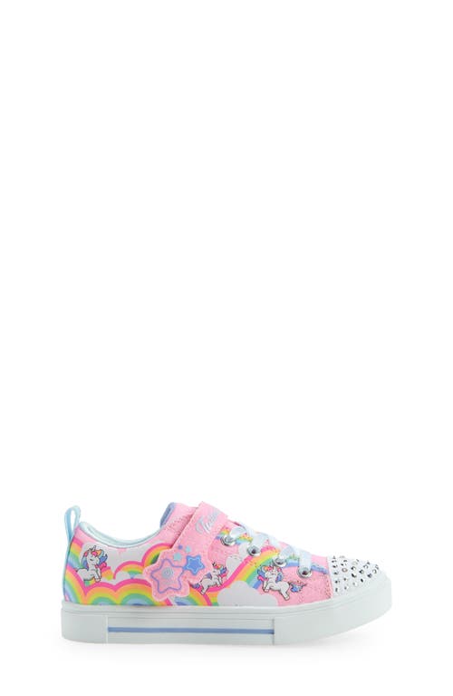 Shop Skechers Kids' Twinkle Sparks Light-up Sneaker In Pink/multi