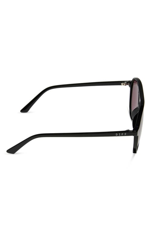 Diff Tosca Ii 56mm Aviator Sunglasses In Aubergine