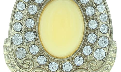 Olivia Welles Harper Statement Earrings In Gold/white