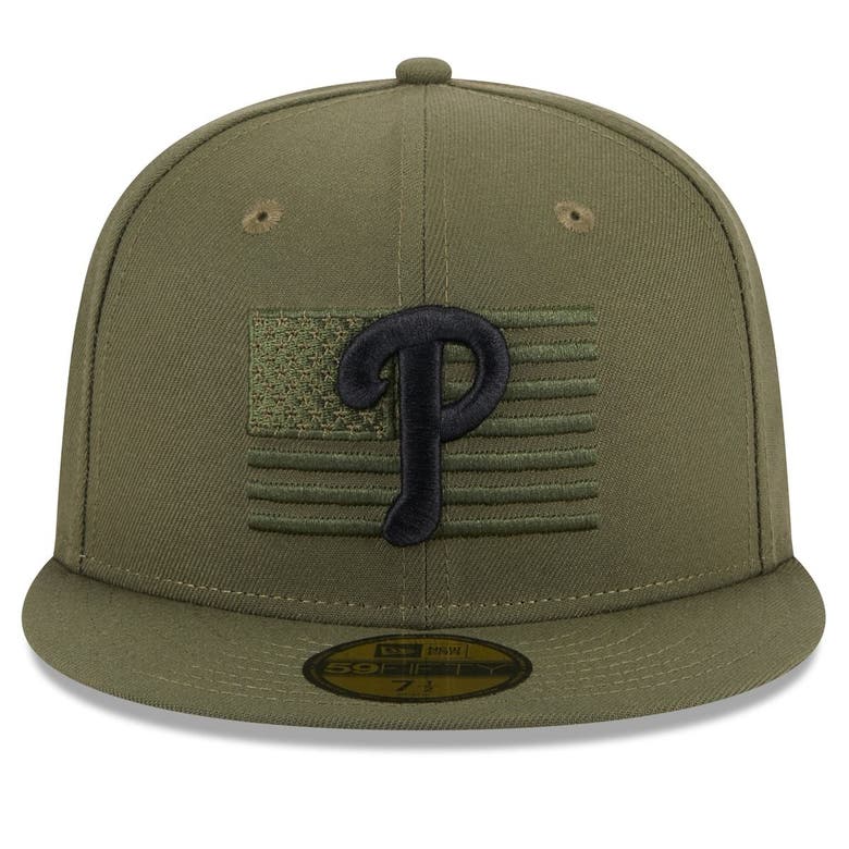 NEW ERA NEW ERA  GREEN PHILADELPHIA PHILLIES 2023 ARMED FORCES DAY ON-FIELD 59FIFTY FITTED HAT