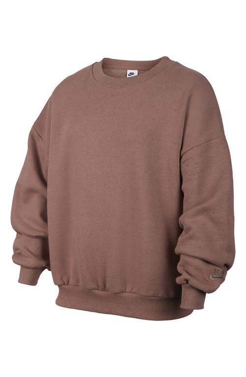 Nike Kids' Icon Oversize Fleece Sweatshirt In Smokey Mauve/plum Eclipse