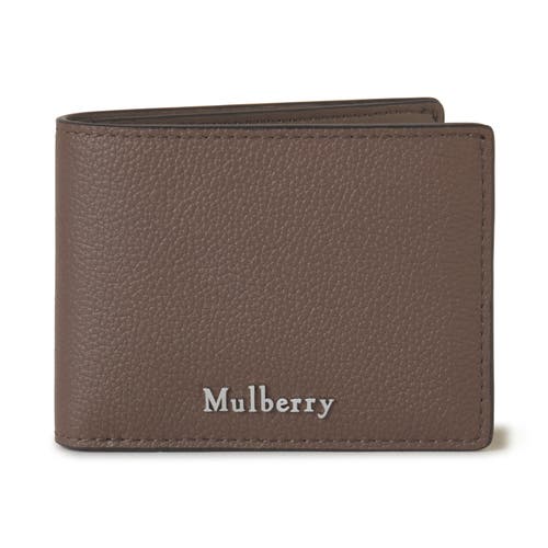 Mulberry Farringdon Compact Bifold Wallet In Taupe Brown