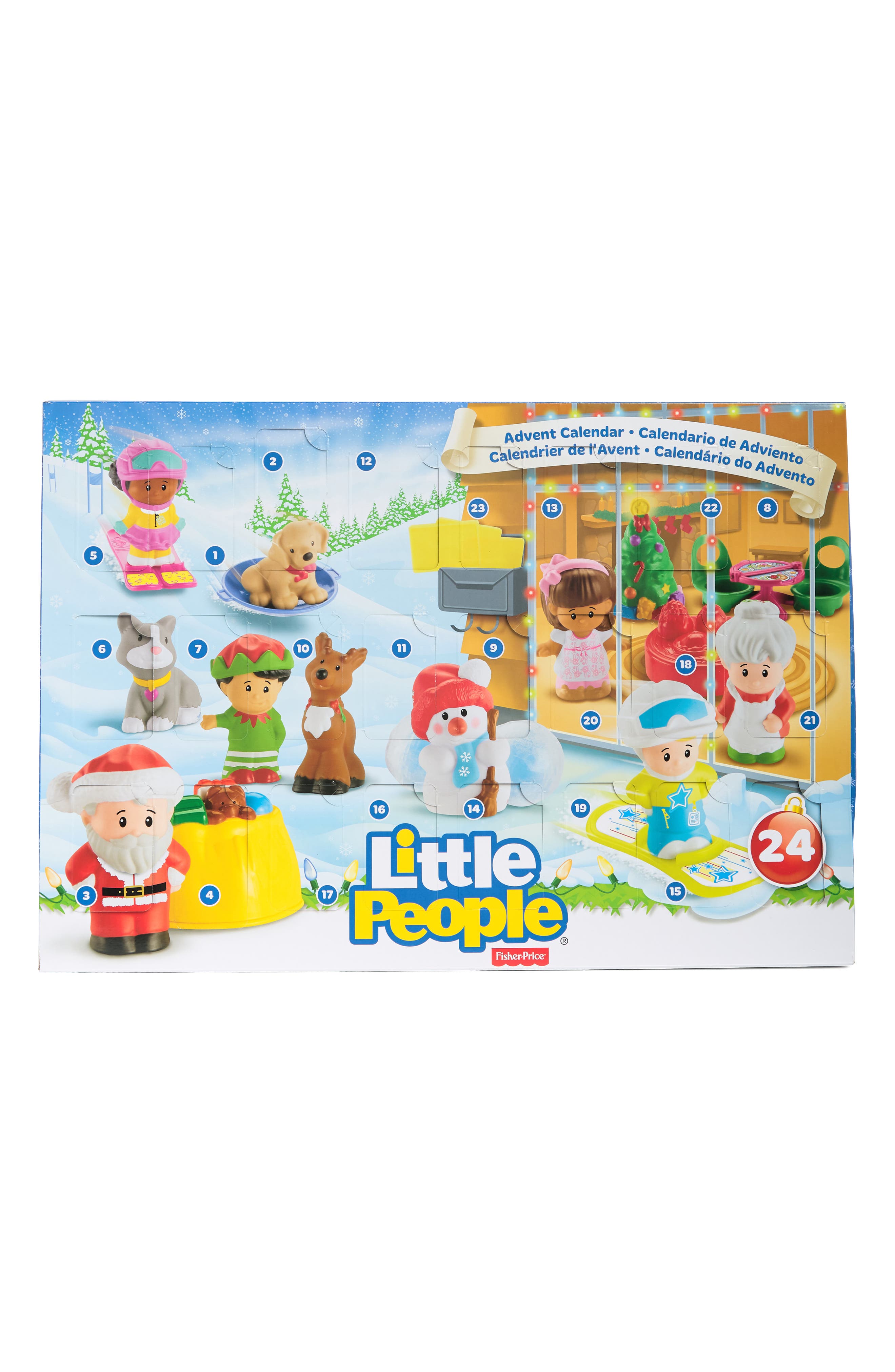 Fisher Price Little People Advent Calendar Christmas letter yellow mail package 