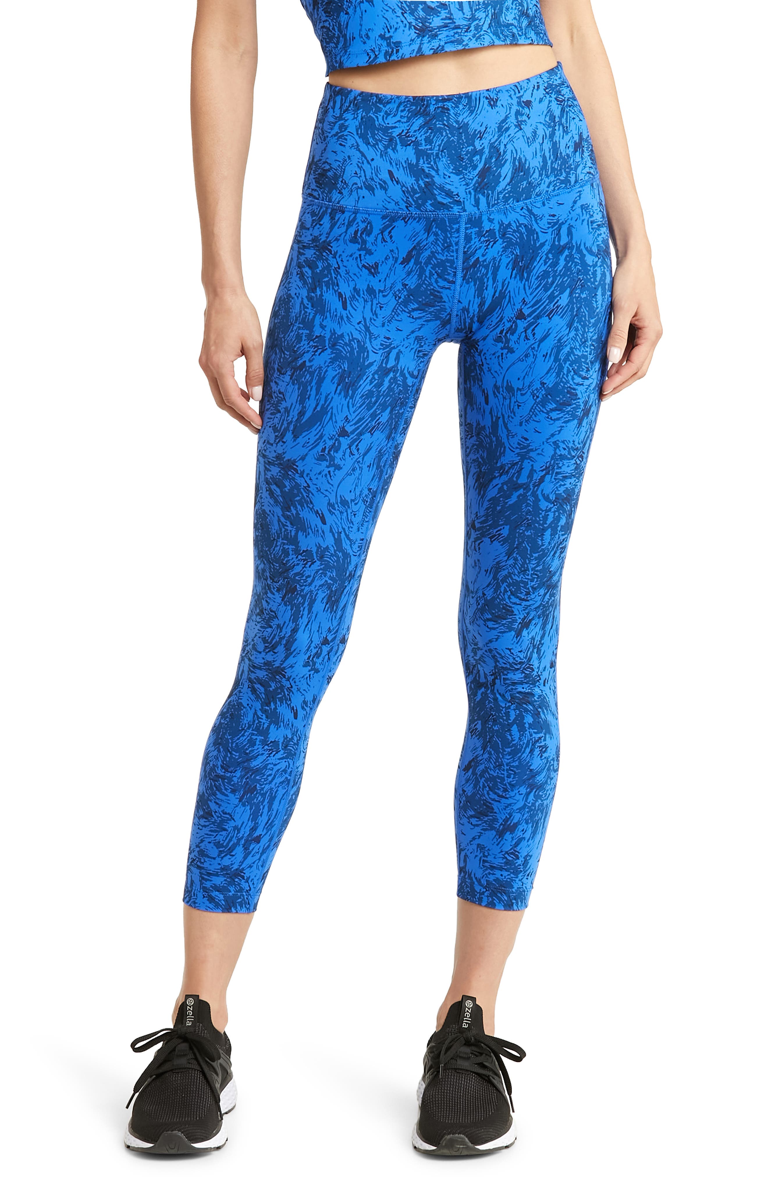 bright blue leggings