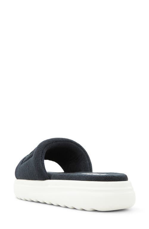 Shop Roxy Gelato French Terry Slide Sandal In Black