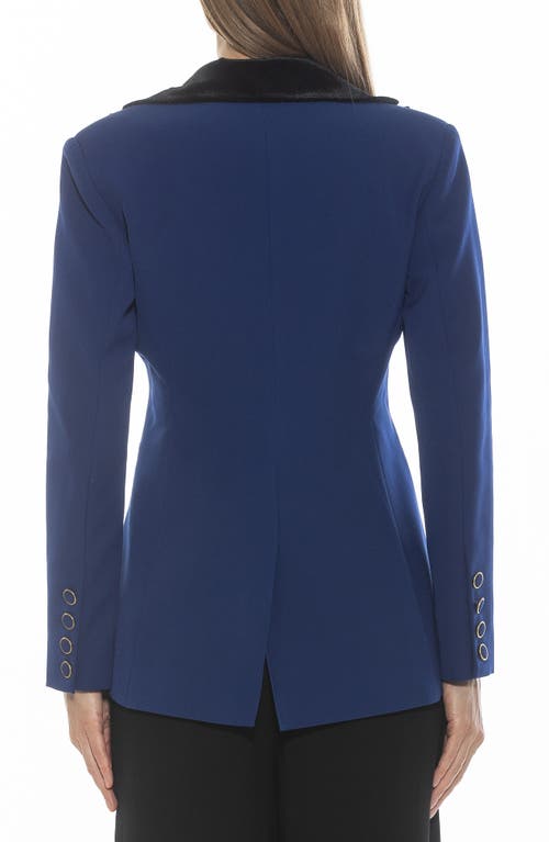 Alexia Admor Reiss Peak Lapel Blazer In Electric Blue