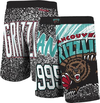 Vancouver Grizzlies Mitchell & Ness Hardwood Classics Jumbotron Sublimated  Shorts - Black
