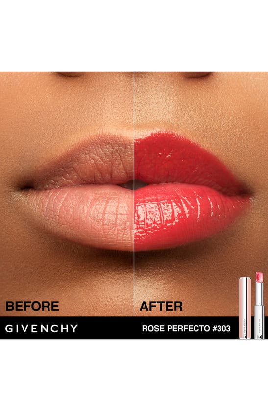 Shop Givenchy Rose Hydrating Lip Balm In 303 Soothing Red