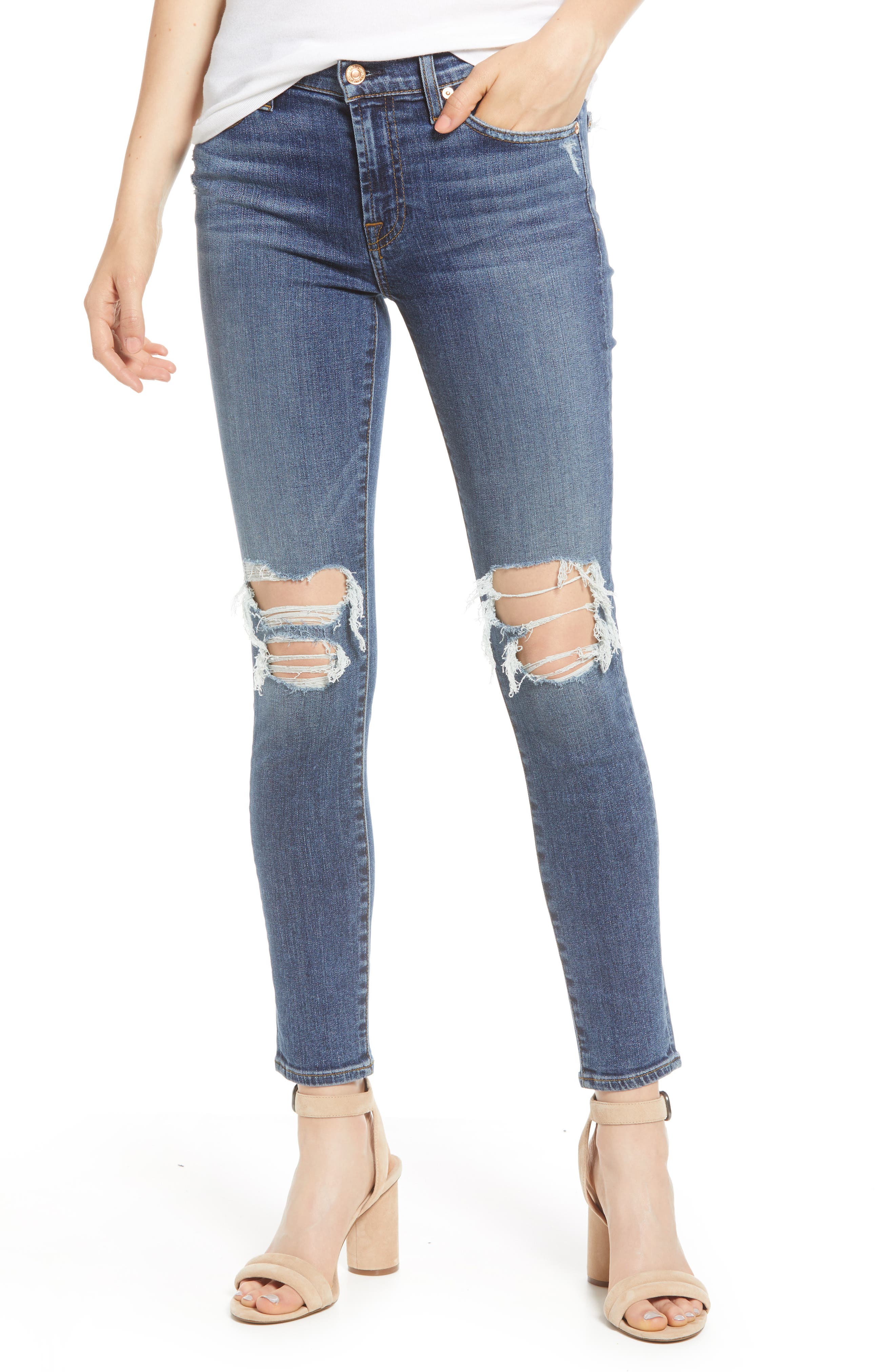 7 for all mankind destroyed jeans