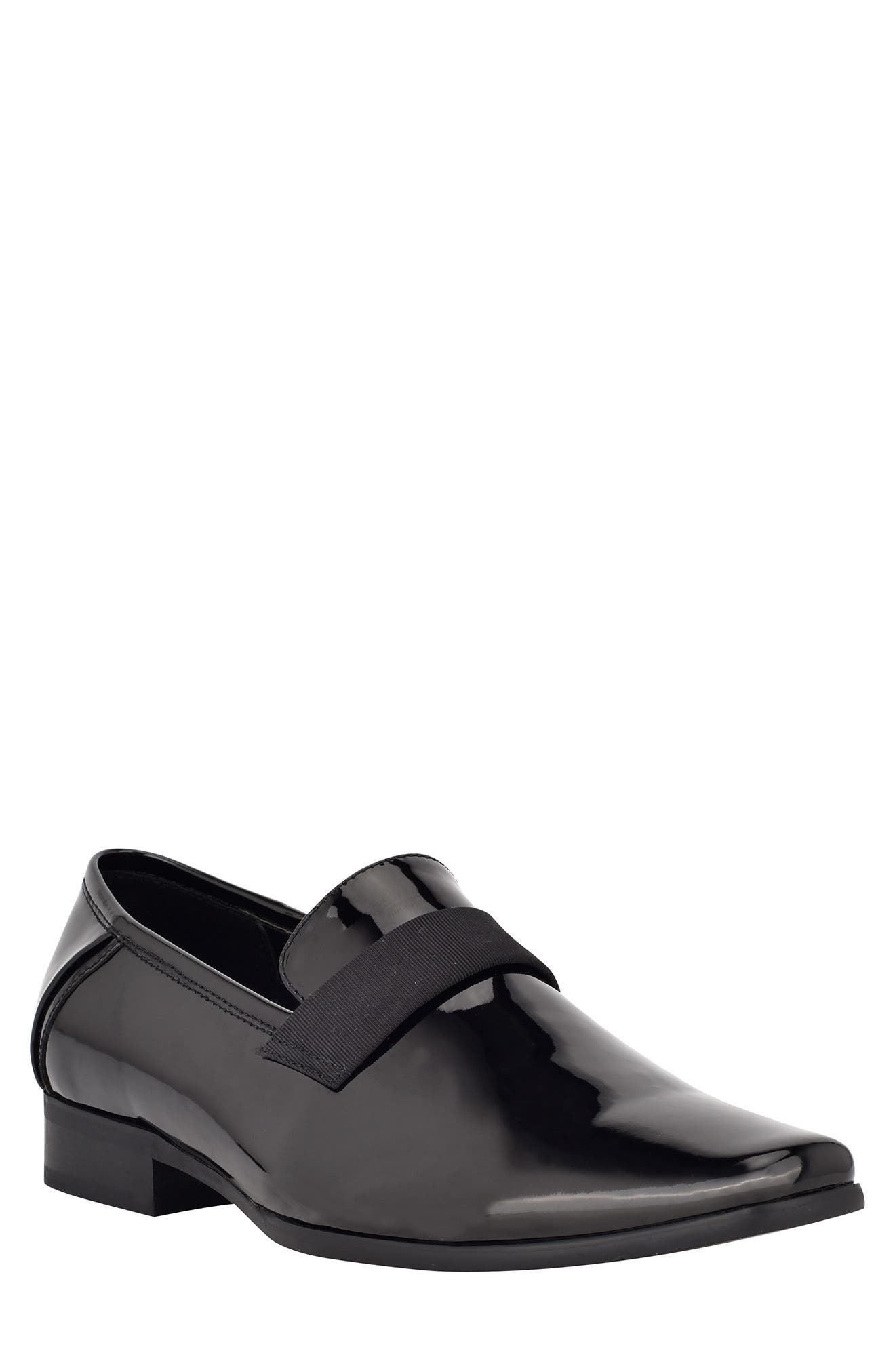 calvin klein bernard patent loafers