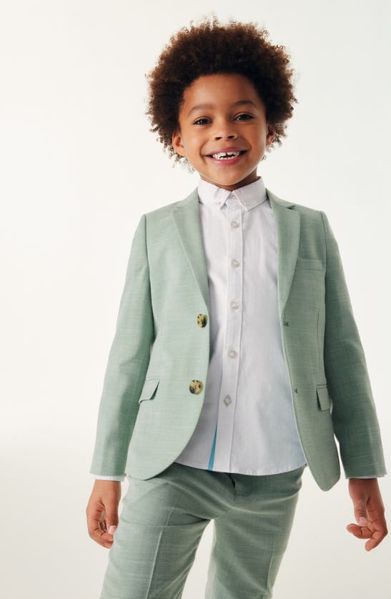 Shop Baker By Ted Baker Kids' Solid Suit Jacket In Green