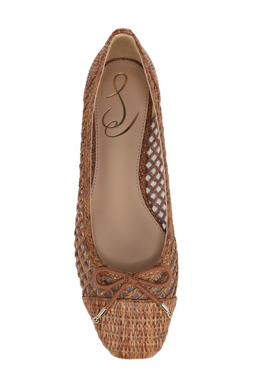 Sam Edelman May Ballet Flat Cuoio Weave In Cuoio