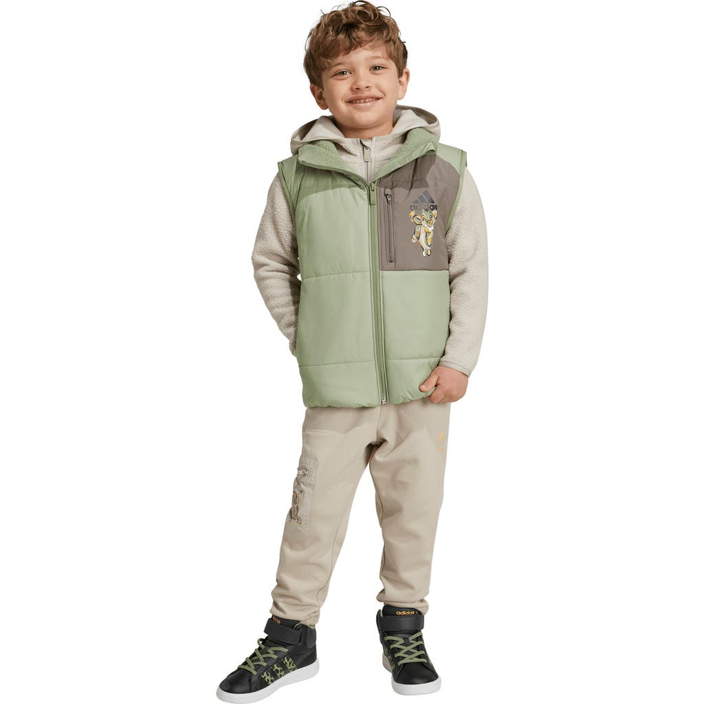Adidas Originals Adidas X Disney Kids' The Lion King Recycled Polyester Vest In Gray