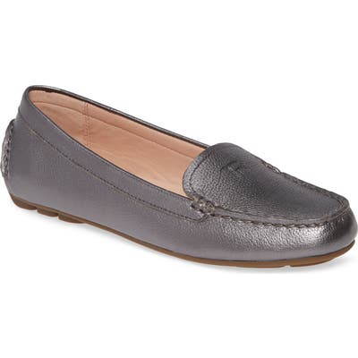 Taryn Rose Karen Water Resistant Driving Loafer, Grey