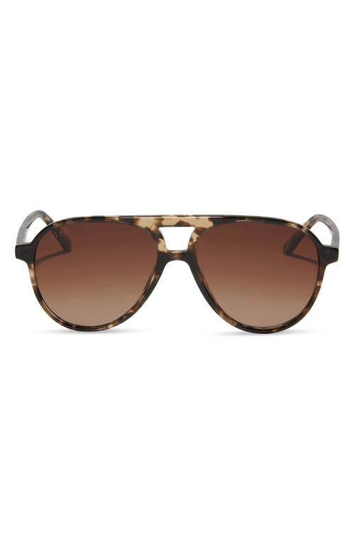 DIFF DIFF TOSCA II 56MM POLARIZED AVIATOR SUNGLASSES