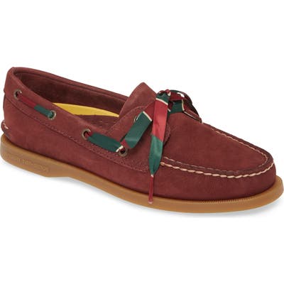 Sperry Authentic Original 2-Eyelet Boat Shoe, Burgundy