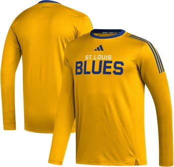 adidas Men's adidas Gold St. Louis Blues AEROREADY® Long Sleeve T
